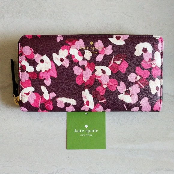 kate spade Handbags - Kate Spade Floral Young Lane Lacey Zip Wallet